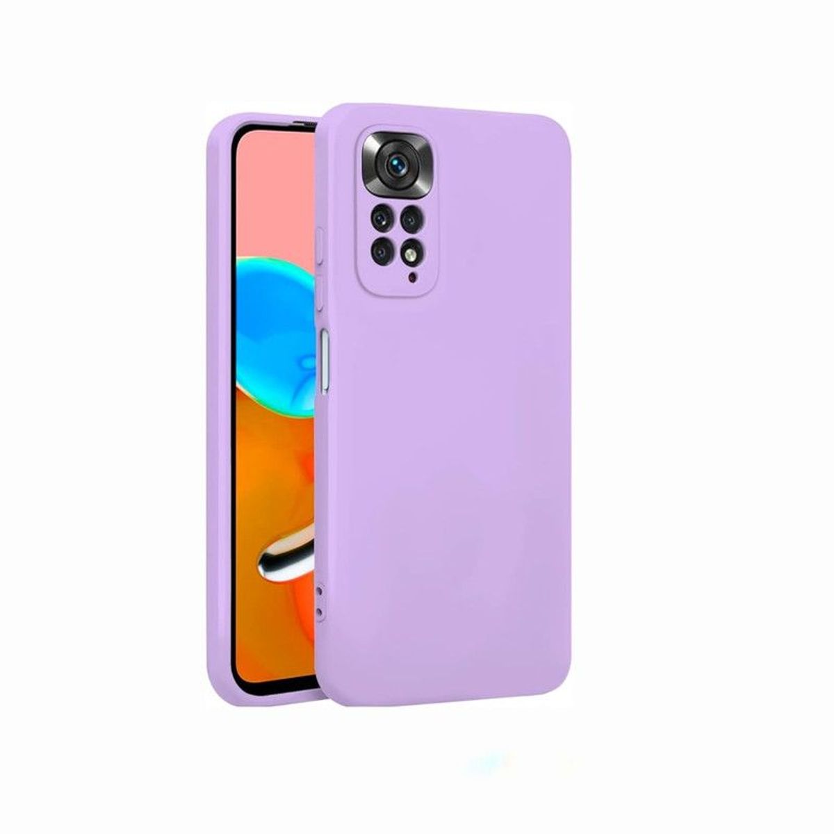 CASE - Case Silicona Para Xiaomi Redmi Note 11 4G - Lila
