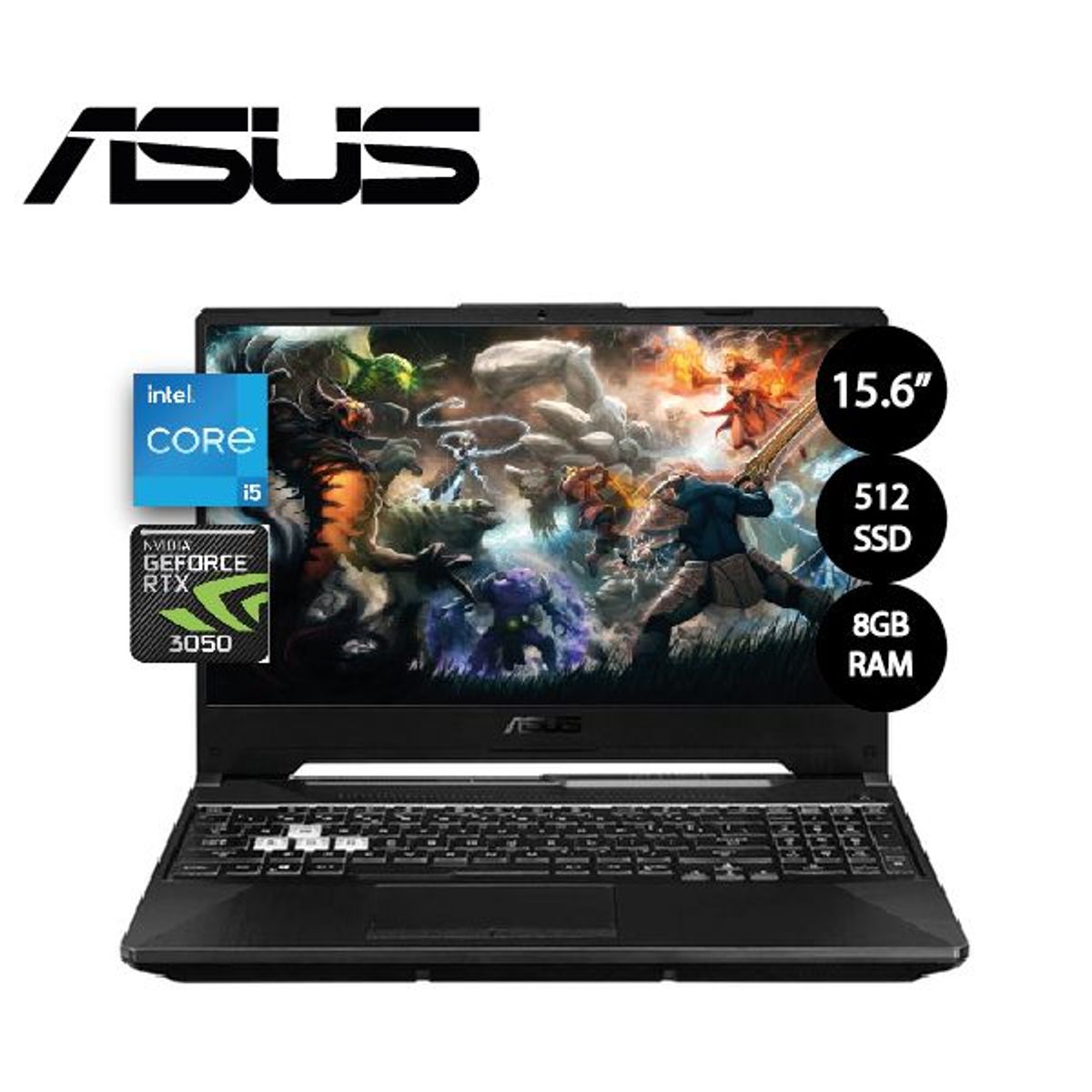 ASUS - LAPTOP ASUS TUF FX507ZC4-HN005W I5-12500H 8GB 512GB SSD RTX 3050 156″FHD WIN11