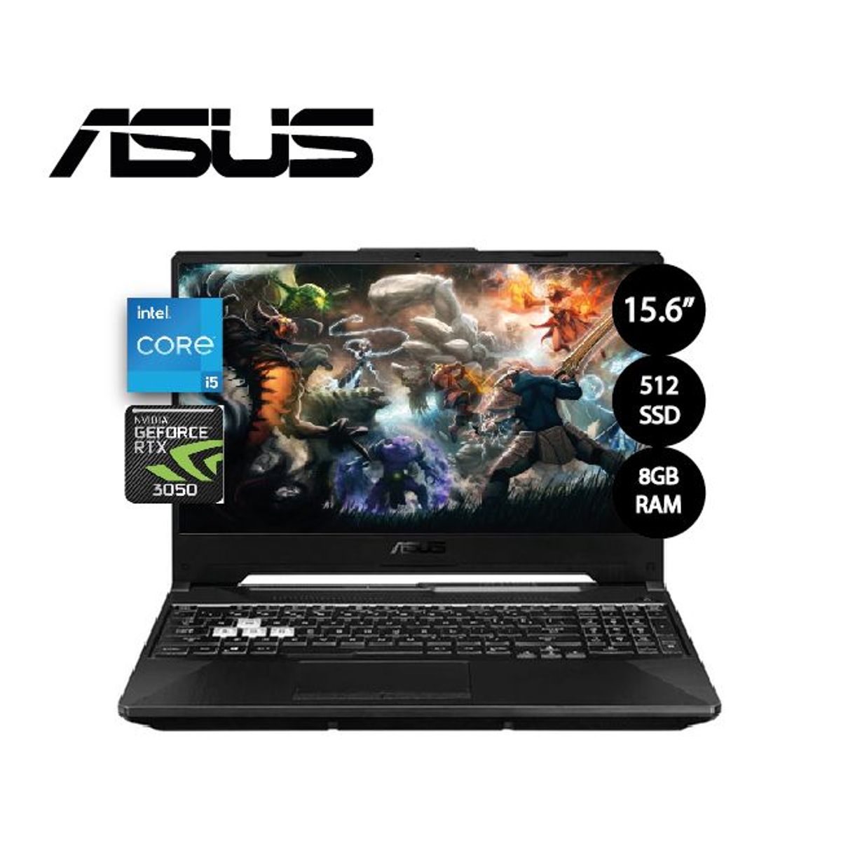 ASUS - LAPTOP ASUS TUF FX507ZC4-HN005W I5-12500H 8GB 512GB SSD RTX 3050 156″FHD WIN11