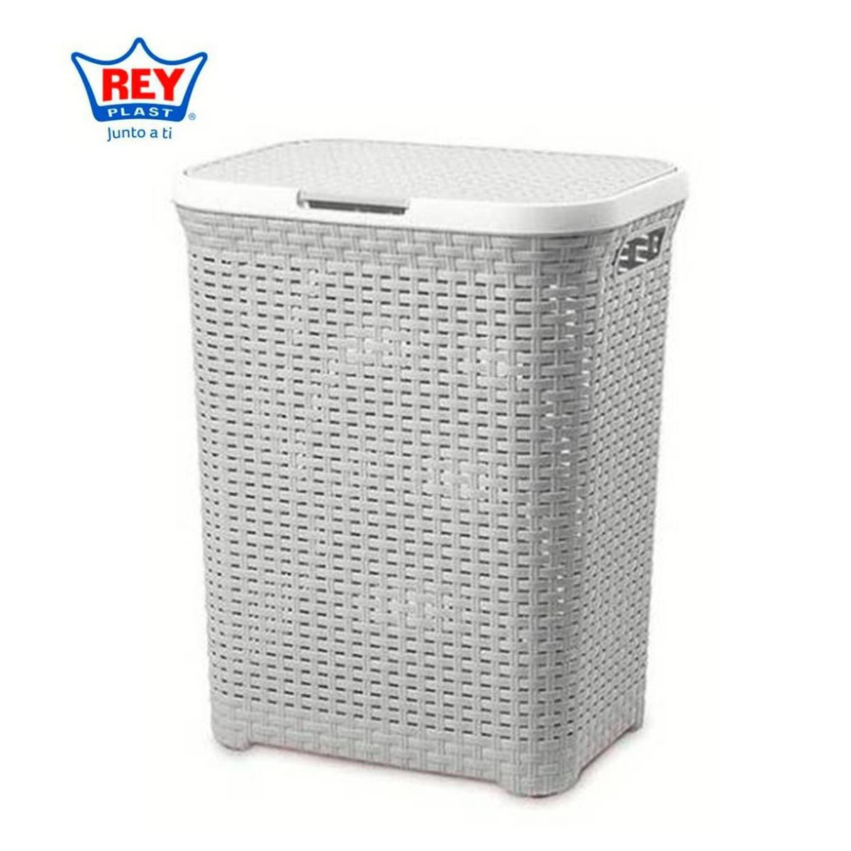 REYPLAST - Cesto Modelo Ratán Gigante ReyPlast Gris