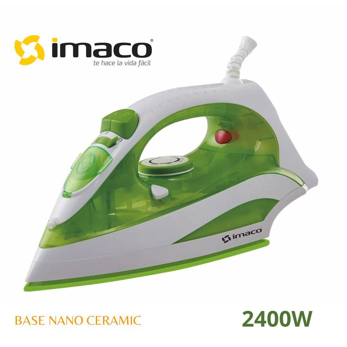 IMACO - Plancha Nano Ceramic a vapor 2400W ETA2288