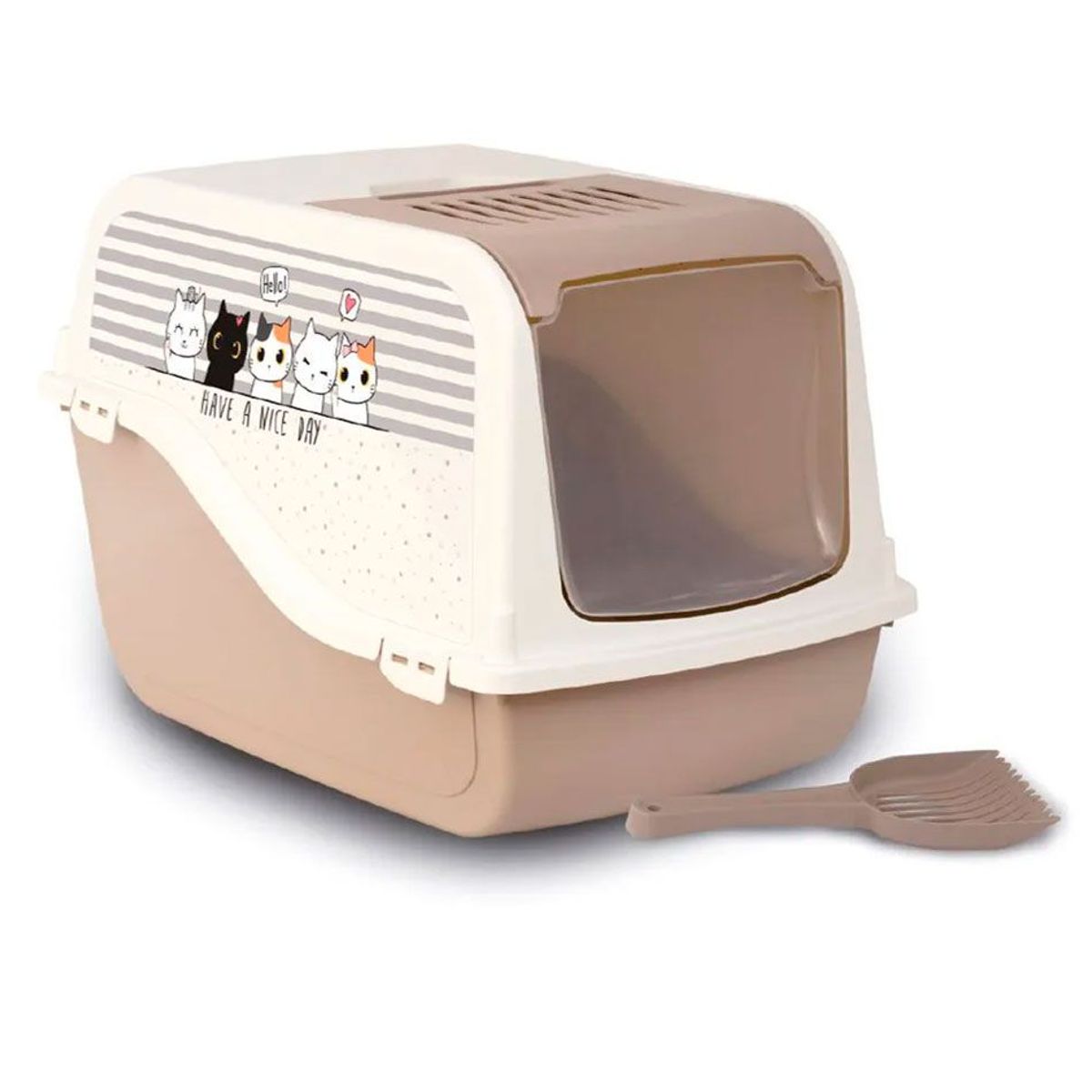 CAT OH - Arenero Grande Morgana Nosy con Filtro  palita para gatos