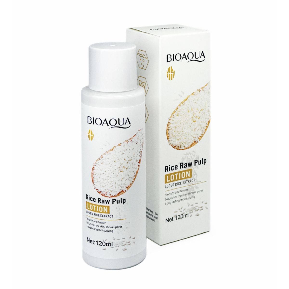 BIOAQUA - Loción Facial Arroz Rice Raw Pulp Bioaqua 120ml Antiarrugas