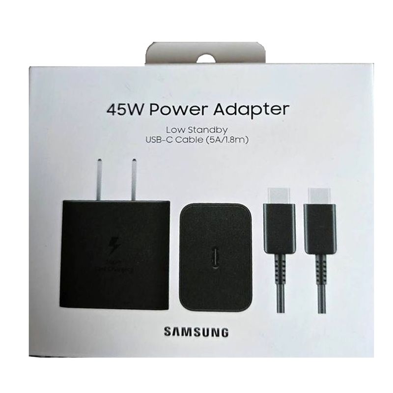 SAMSUNG - Cargador 45W USB-C para Samsung S24 Ultra Cable Tipo C