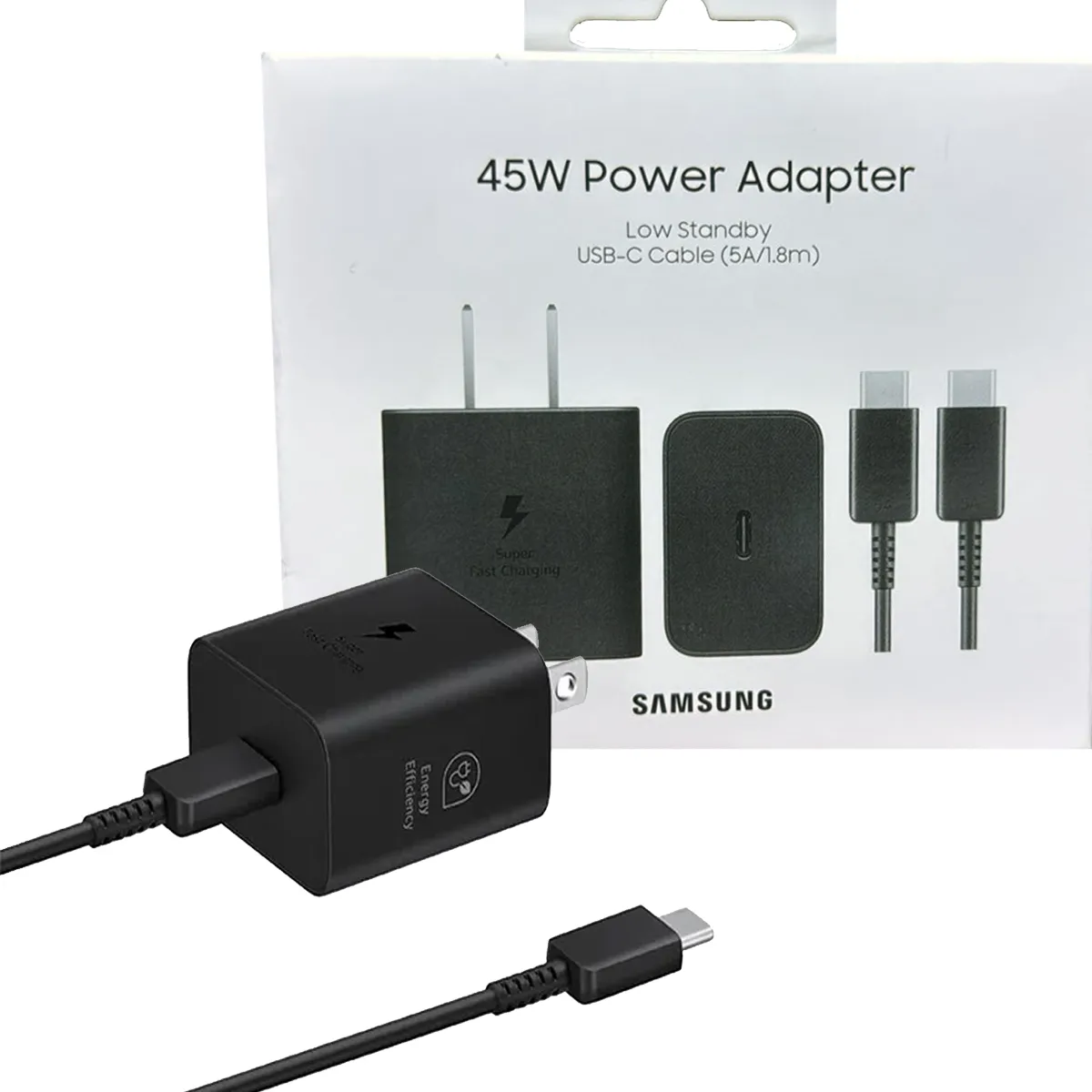 SAMSUNG - Cargador 45W USB-C para Samsung S24 Ultra Cable Tipo C