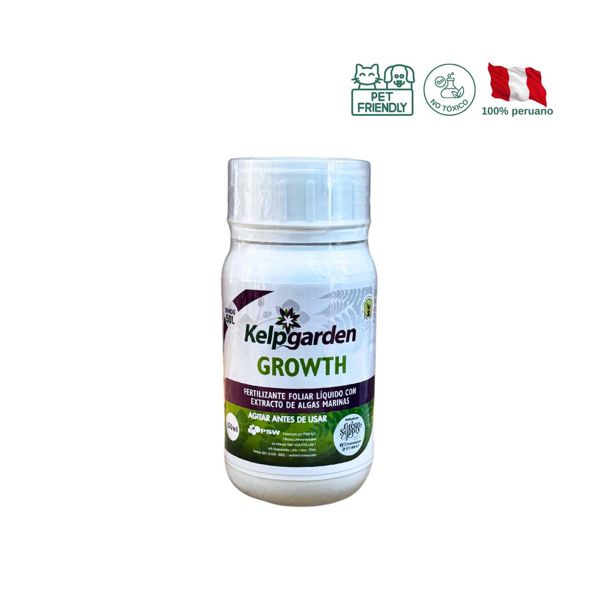 GREEN SUPPLY - Fertilizante Para Plantas En Agua - Growth 250 ml