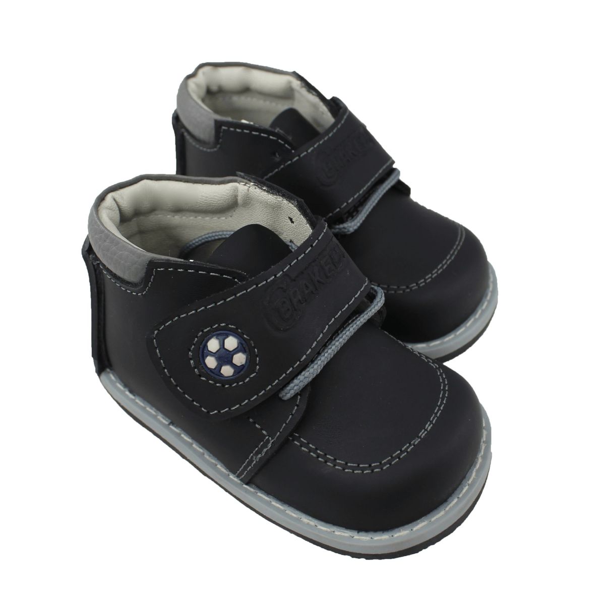 PEI UNIQUE OUTFIT - Pibe Niño Pei Uou Cuero Danilo Camel Azul y Negro