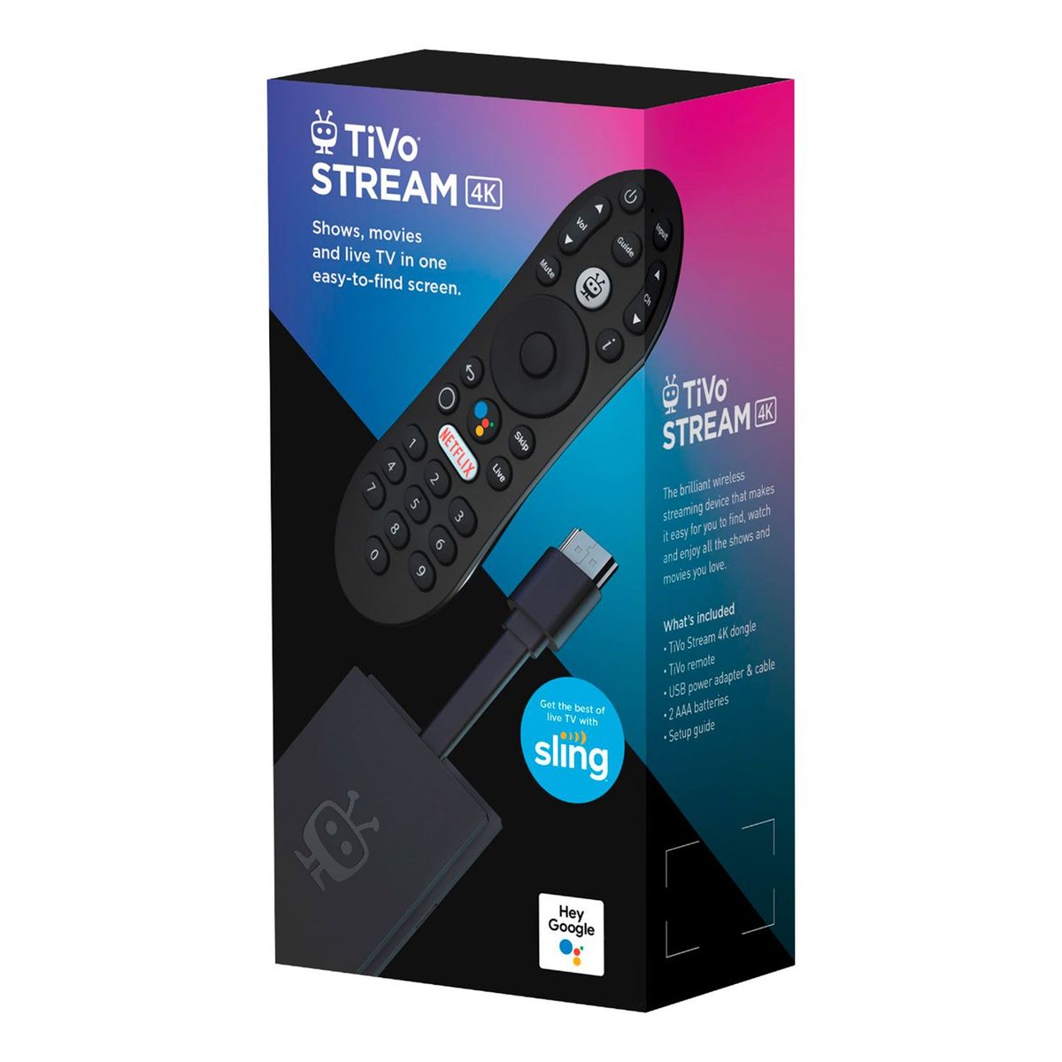 GENERICO - TiVo Stream 4K android tv google certificado chromecast Box