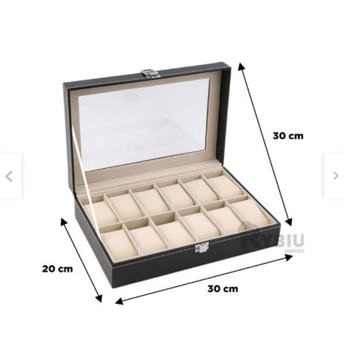 GENERICO - Porta Relojes Pulseras de Lujo Elegante 12 Espacios