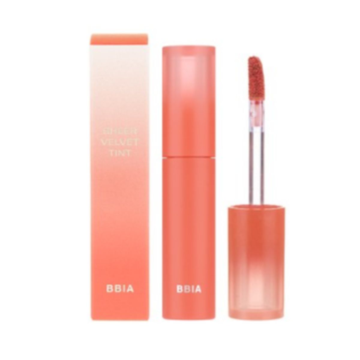 LE COREANE - Tinta Labial Cremoso - BBIA Sheer Velvet Tint 07 Joy Tangerine
