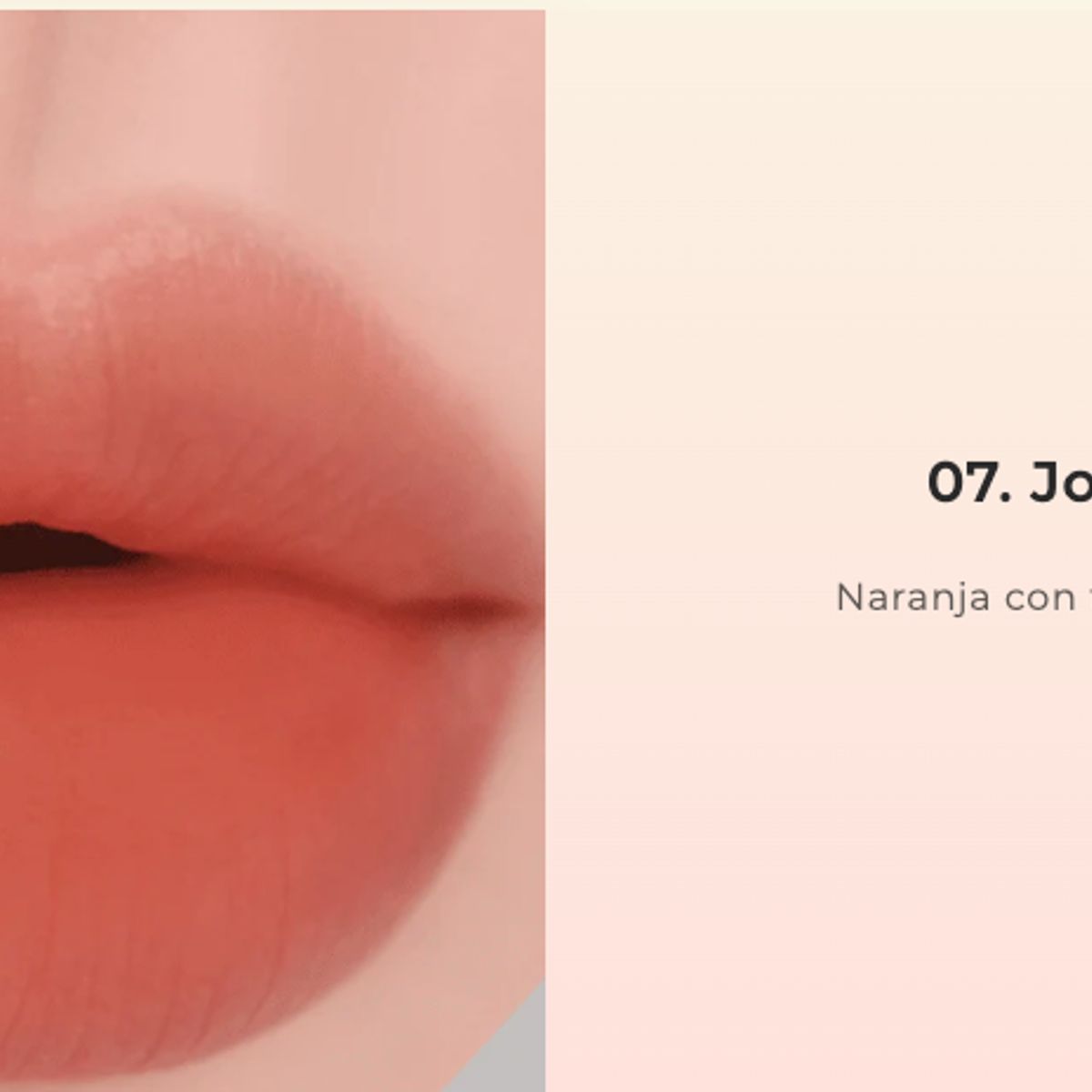 LE COREANE - Tinta Labial Cremoso - BBIA Sheer Velvet Tint 07 Joy Tangerine