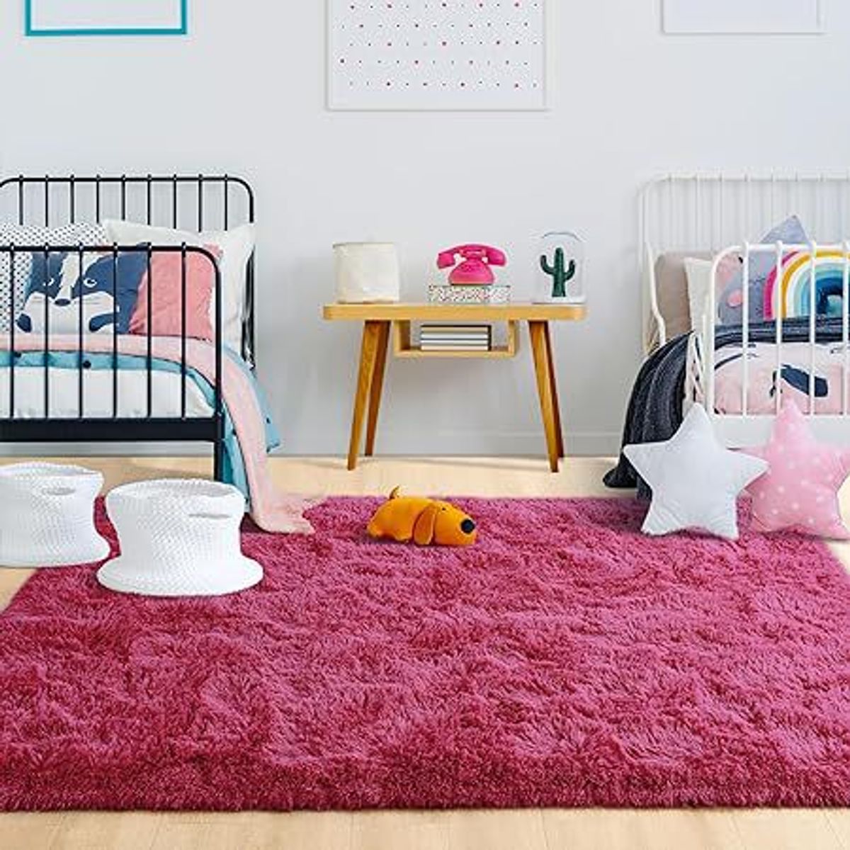 GENERICO - BAJADA DE CAMA RECTAGULAR 100X160CM PALO ROSA