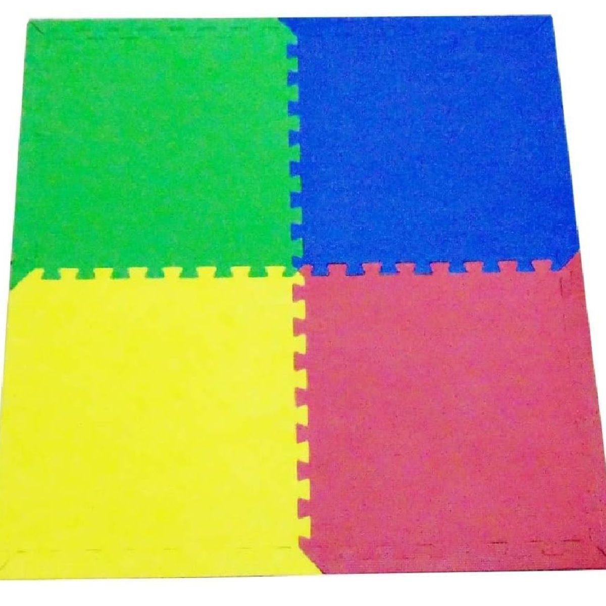 GENERICO - Piso Puzzle para Bebes Antideslizante 4 Pcs 60x60x1cm