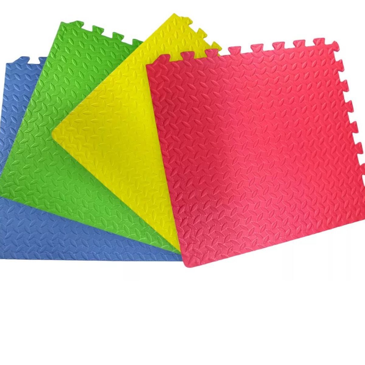 GENERICO - Piso Puzzle para Bebes Antideslizante 4 Pcs 60x60x1cm