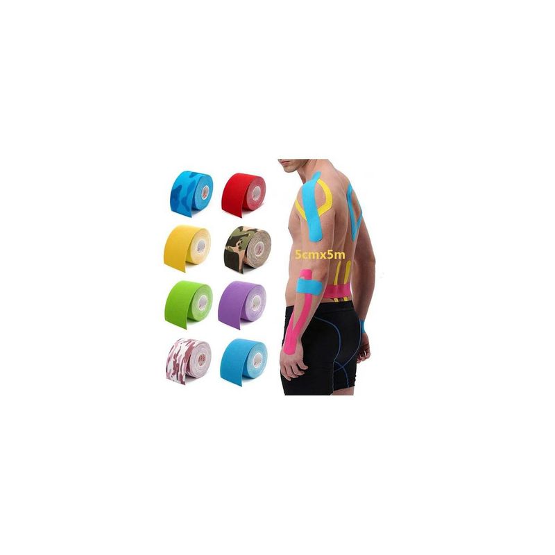GENERICO - Cinta Kinesiologica Vendaje Neuromuscular  Deportivo 5 m x 5cm