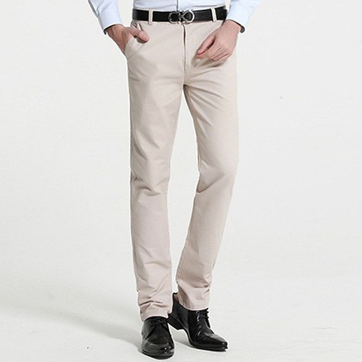 BAALATHKKO5 - Moda Pantalón Straight Hombre Cómodo