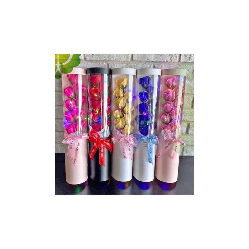 GENERICO - Ramo rosas jabon con luces