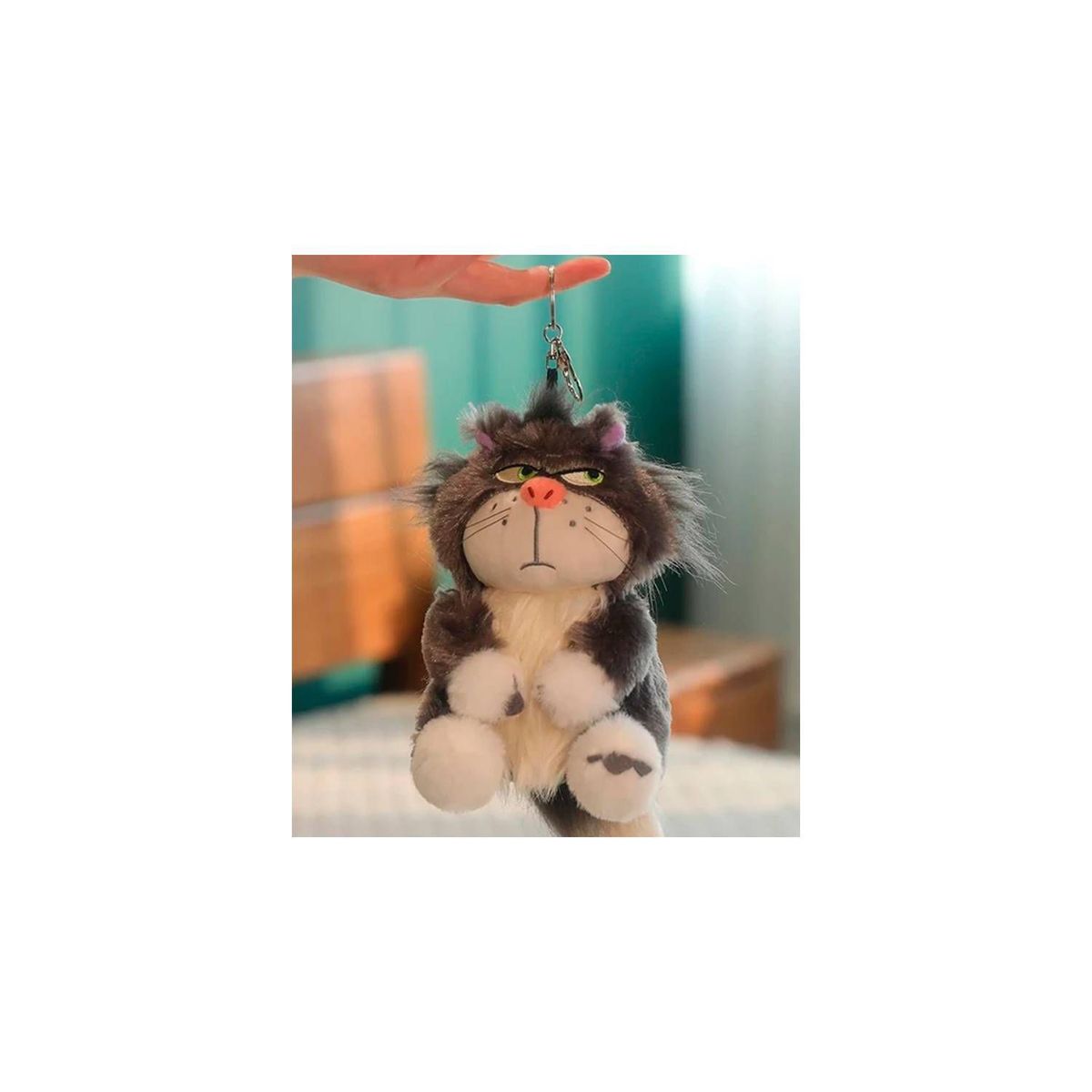 GENERICO - Llavero Peluche Gato Lucifer 15cm - Gato Kawaii