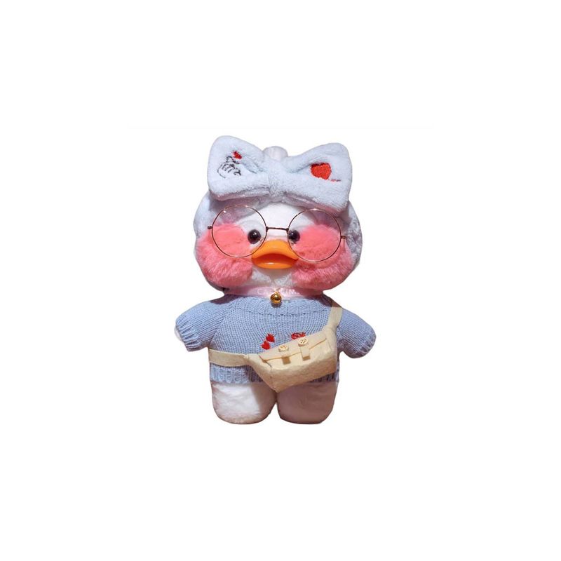GENERICO - Pato de peluche kawaii de 30cm pato lalafanfan muñeco peluche suave