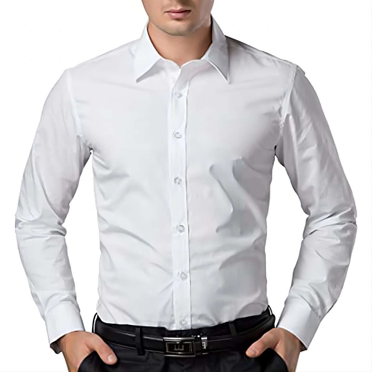 BAALATHKKO5 - Camisa Casual Formal Ajuste Perfecto Slim Fit Strech
