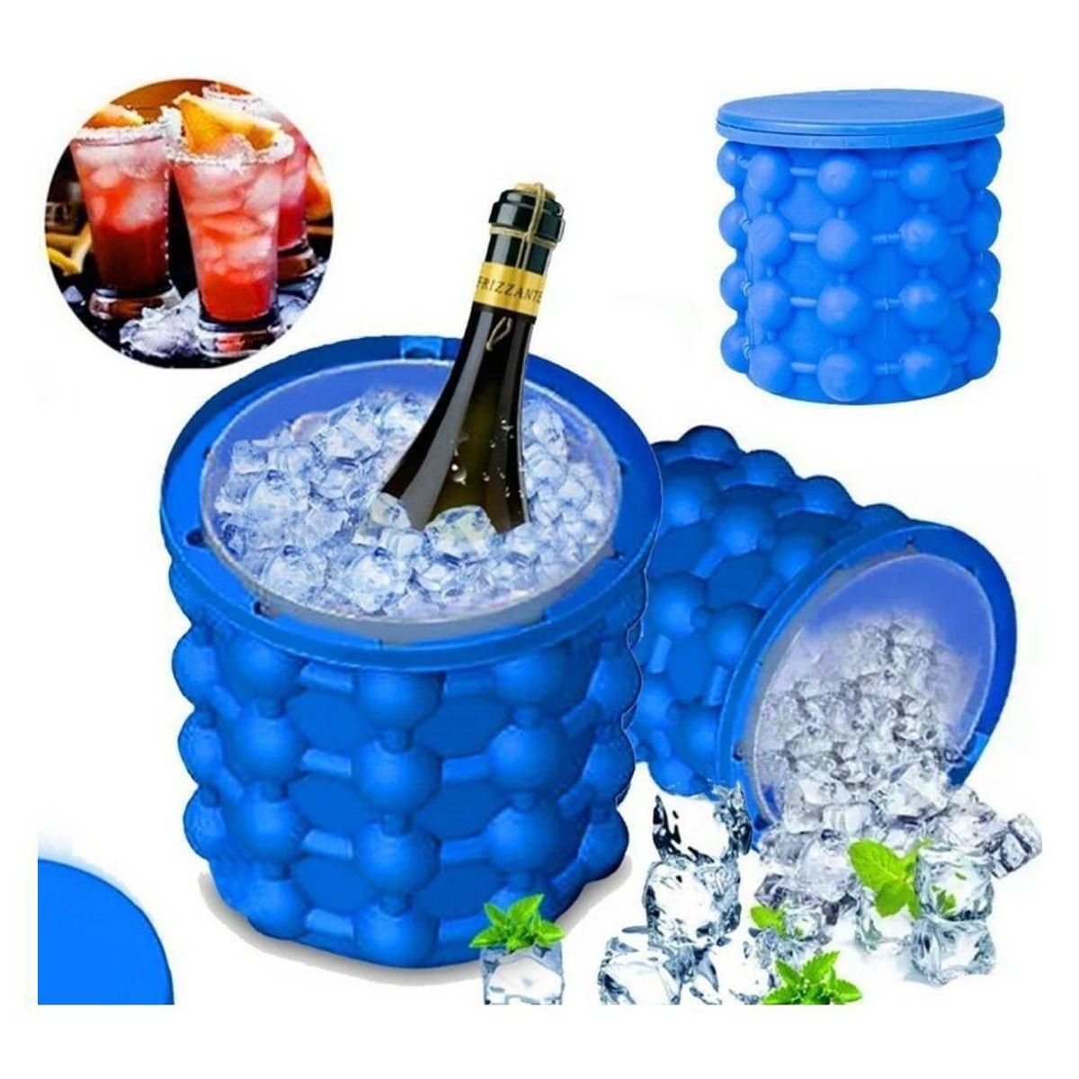 GENERICO - Hielera de Silicona Ice Cube - Hielera Cubera Molde de hielo