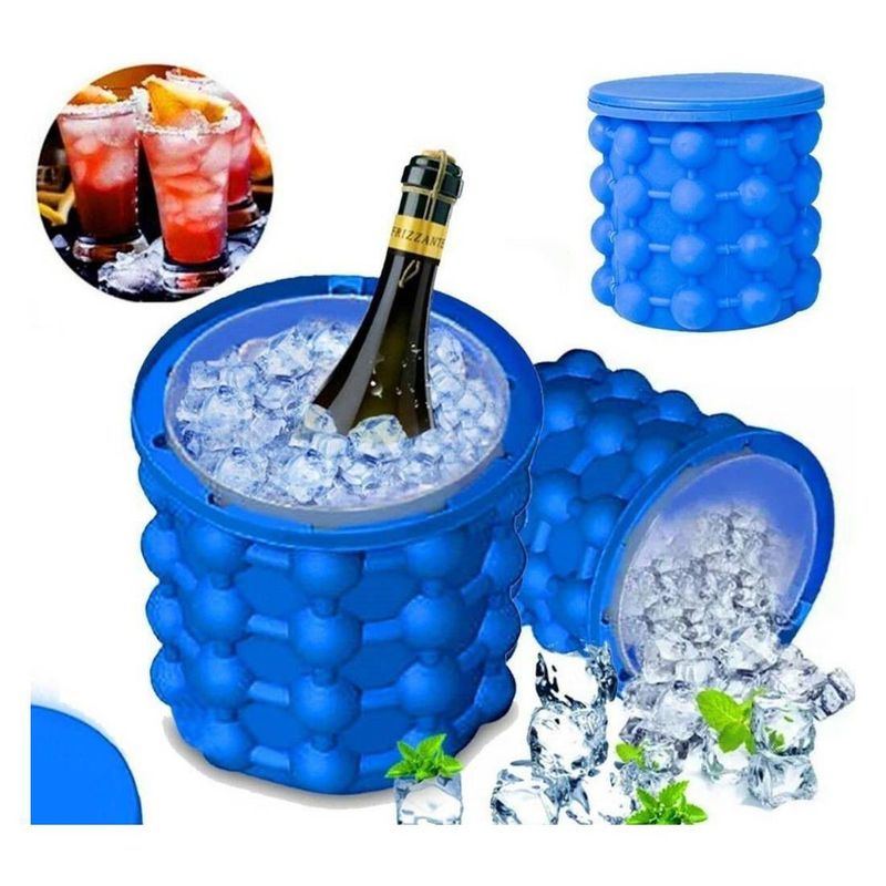 GENERICO - Hielera de Silicona Ice Cube - Hielera Cubera Molde de hielo