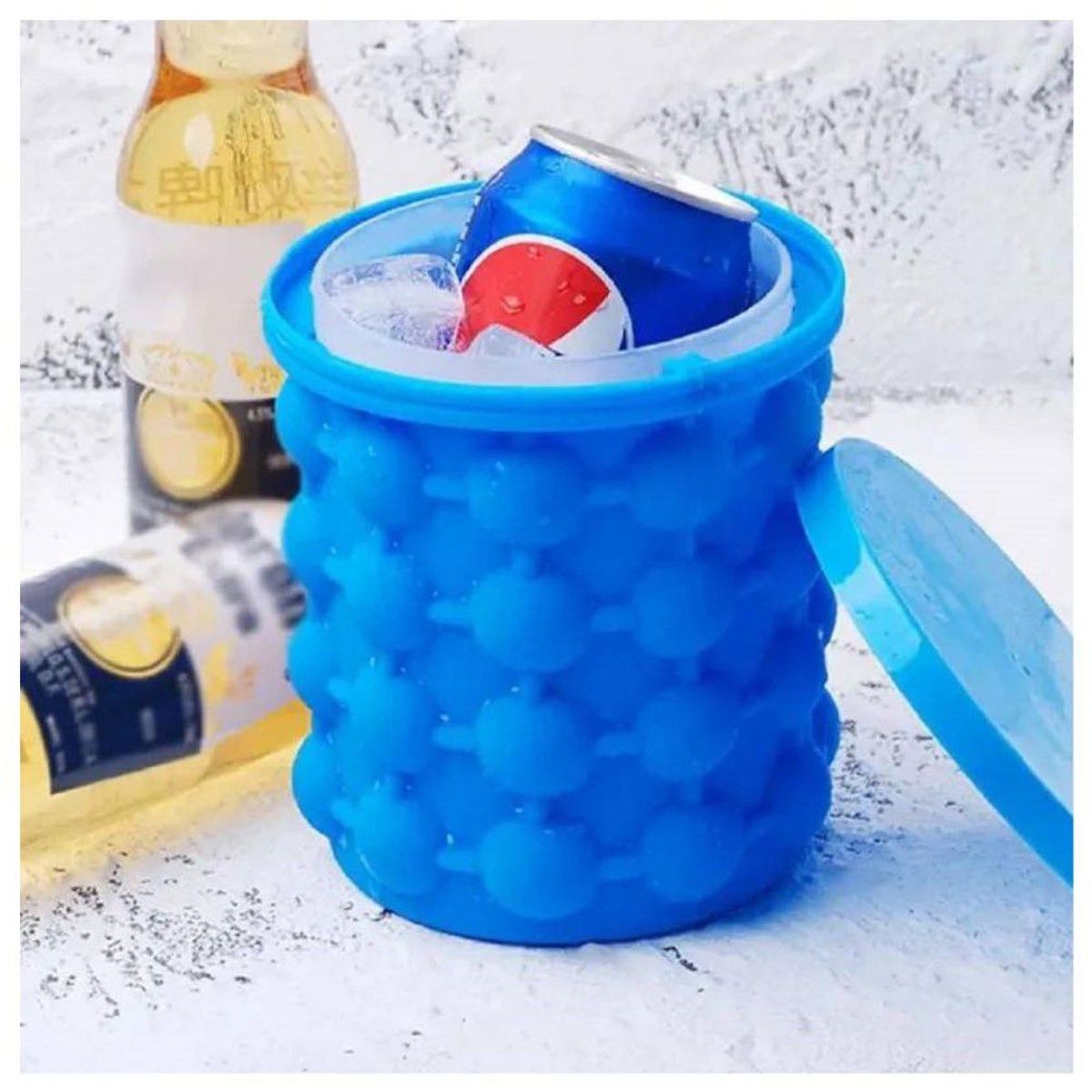 GENERICO - Hielera de Silicona Ice Cube - Hielera Cubera Molde de hielo