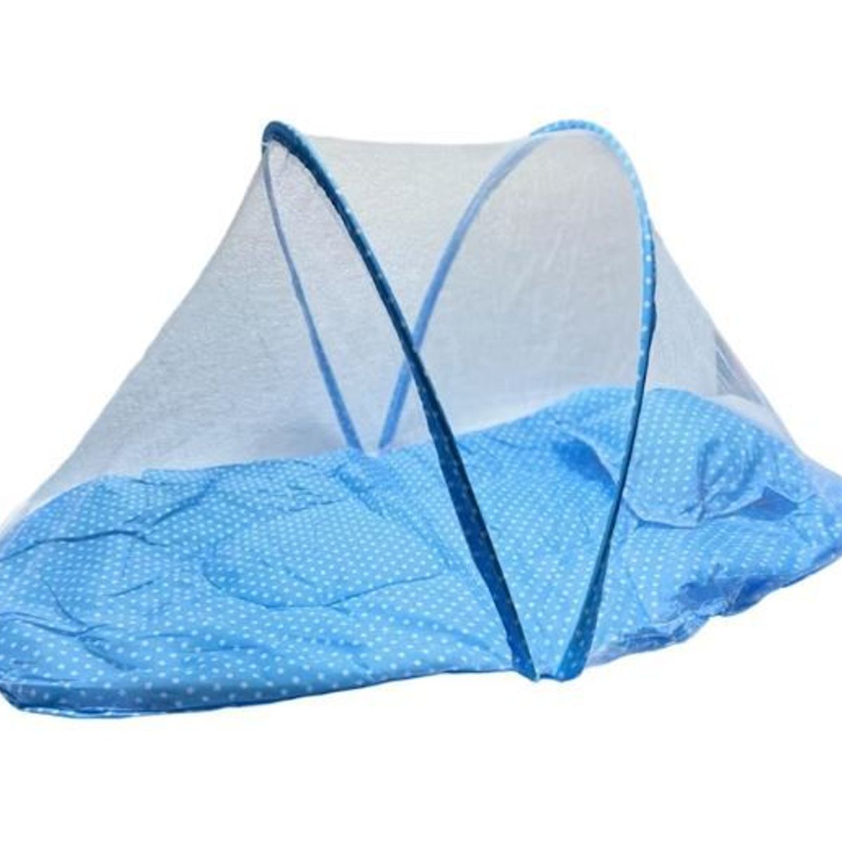 GENERICO - Cuna Mosquitero de Mallas para Bebes Diseño Osito Azul