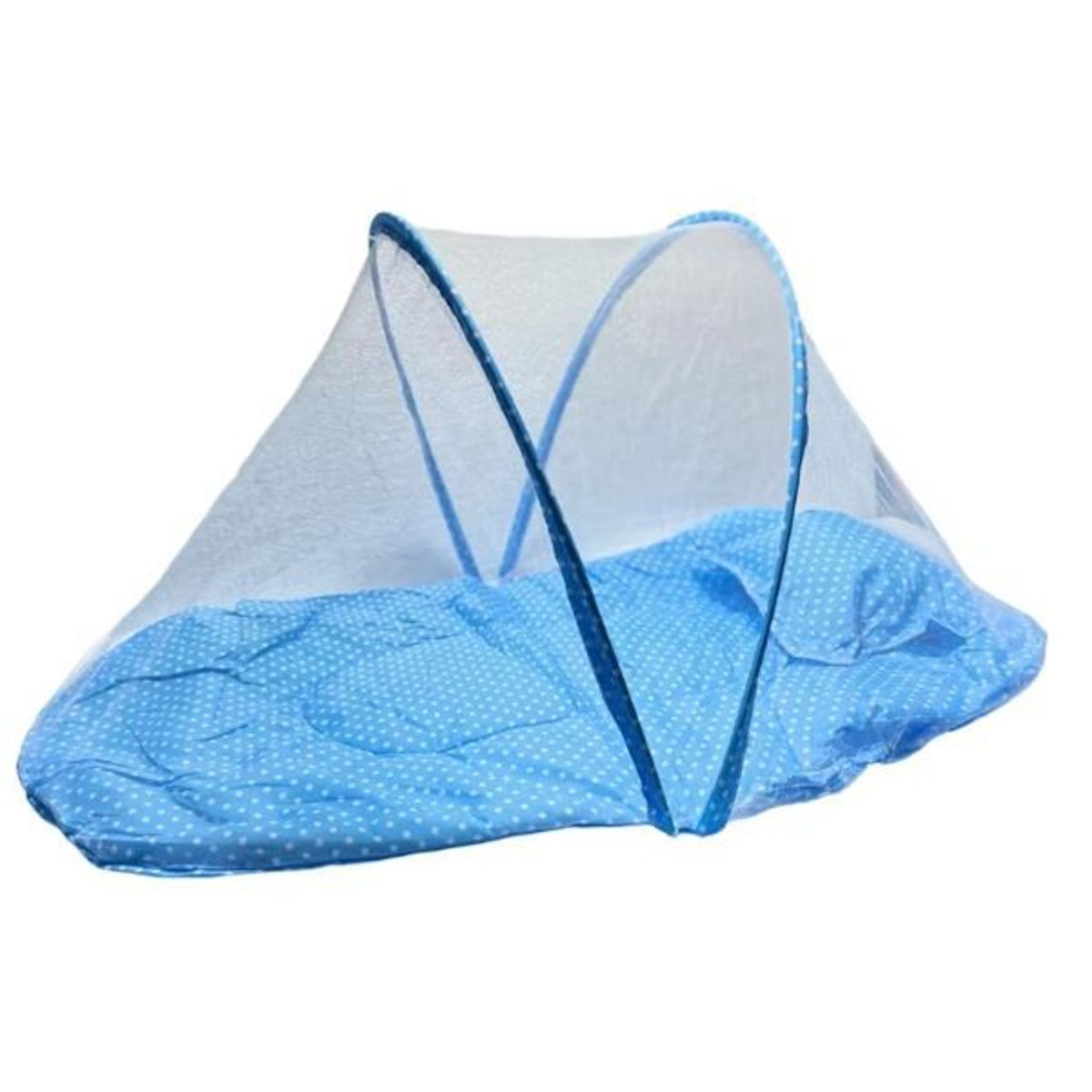 GENERICO - Cuna Mosquitero de Mallas para Bebes Diseño Osito Azul