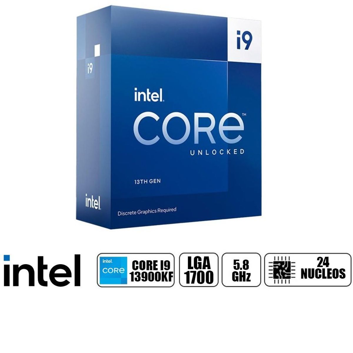 INTEL - Procesador Intel Core i9 13900KF 2.2 KHz.5.8 KHz 36 MB Cache LFA1700