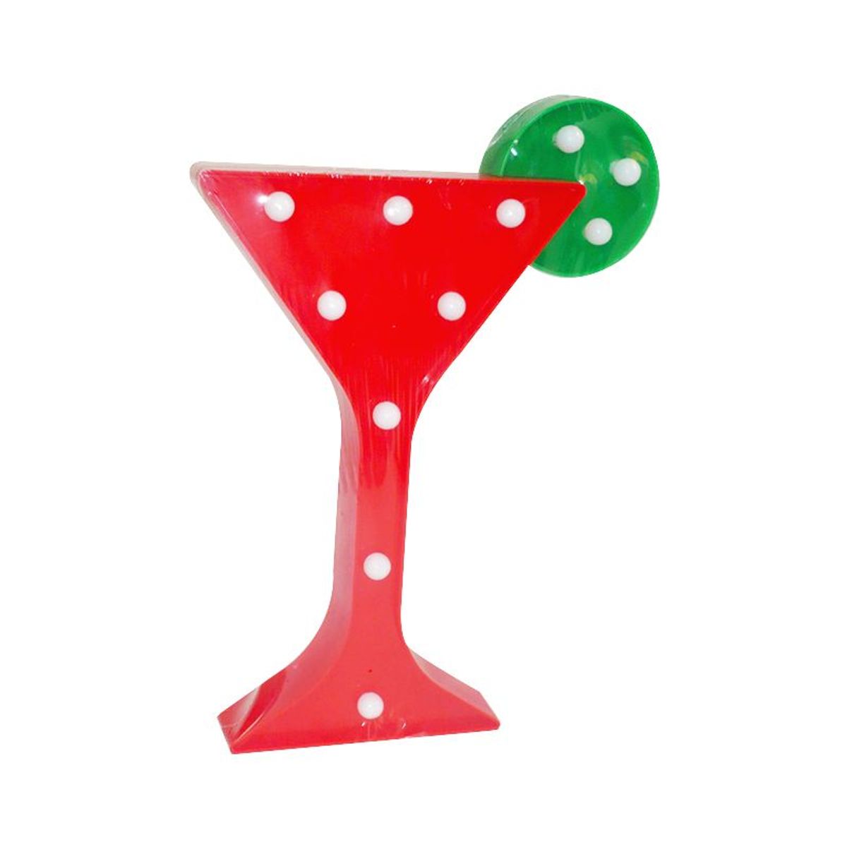 GENERICO - Lámpara Decorativa Led Mesa Forma de cocktail 2 unidades