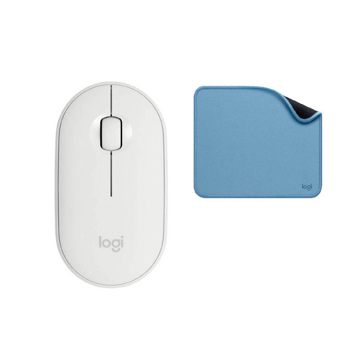 LOGITECH - Mouse Logitech M350 Blanco Pad Mouse Antisalpicaduras Blue