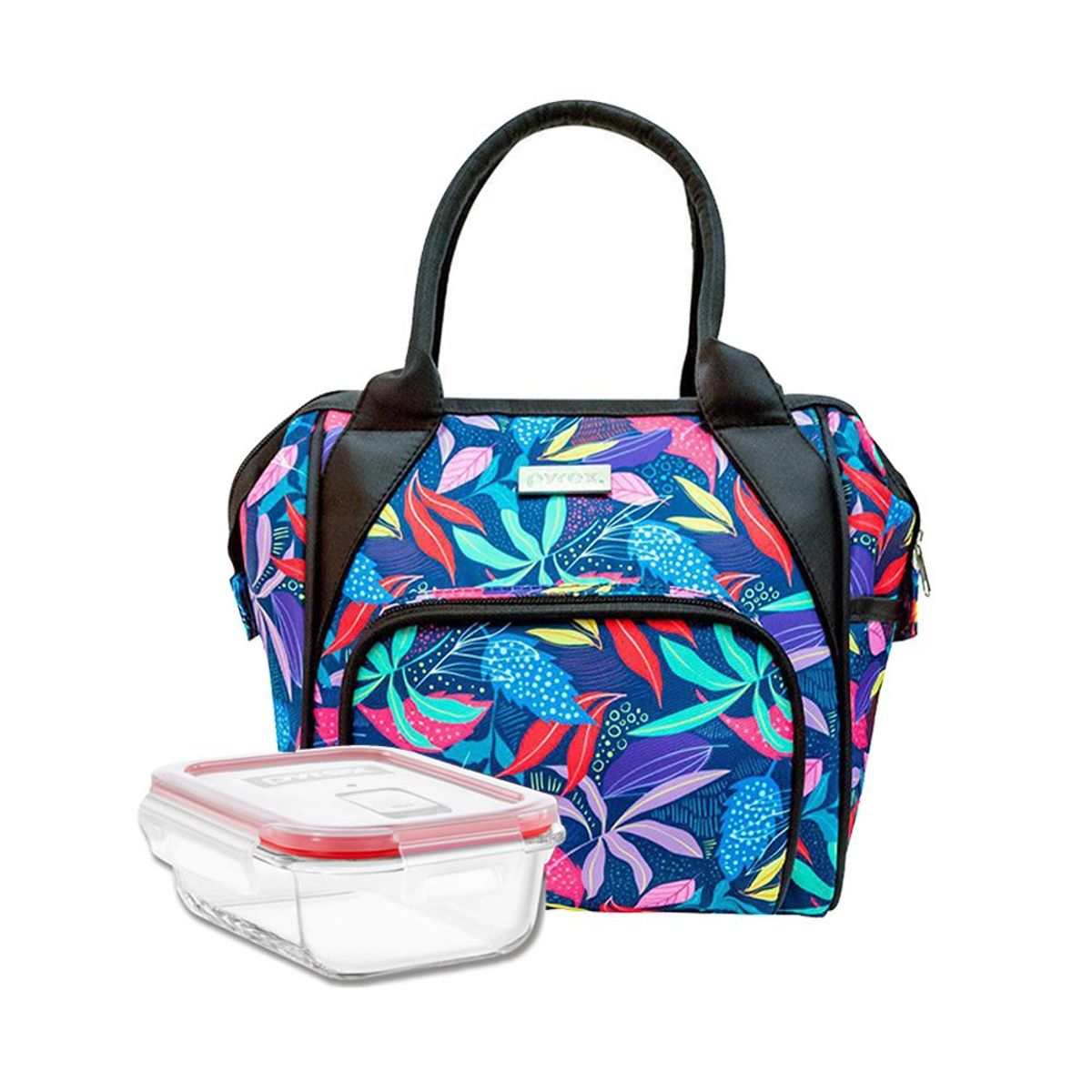 PYREX - Lonchera  Pyrex Termica Palmeras + Taper 650ml -300380