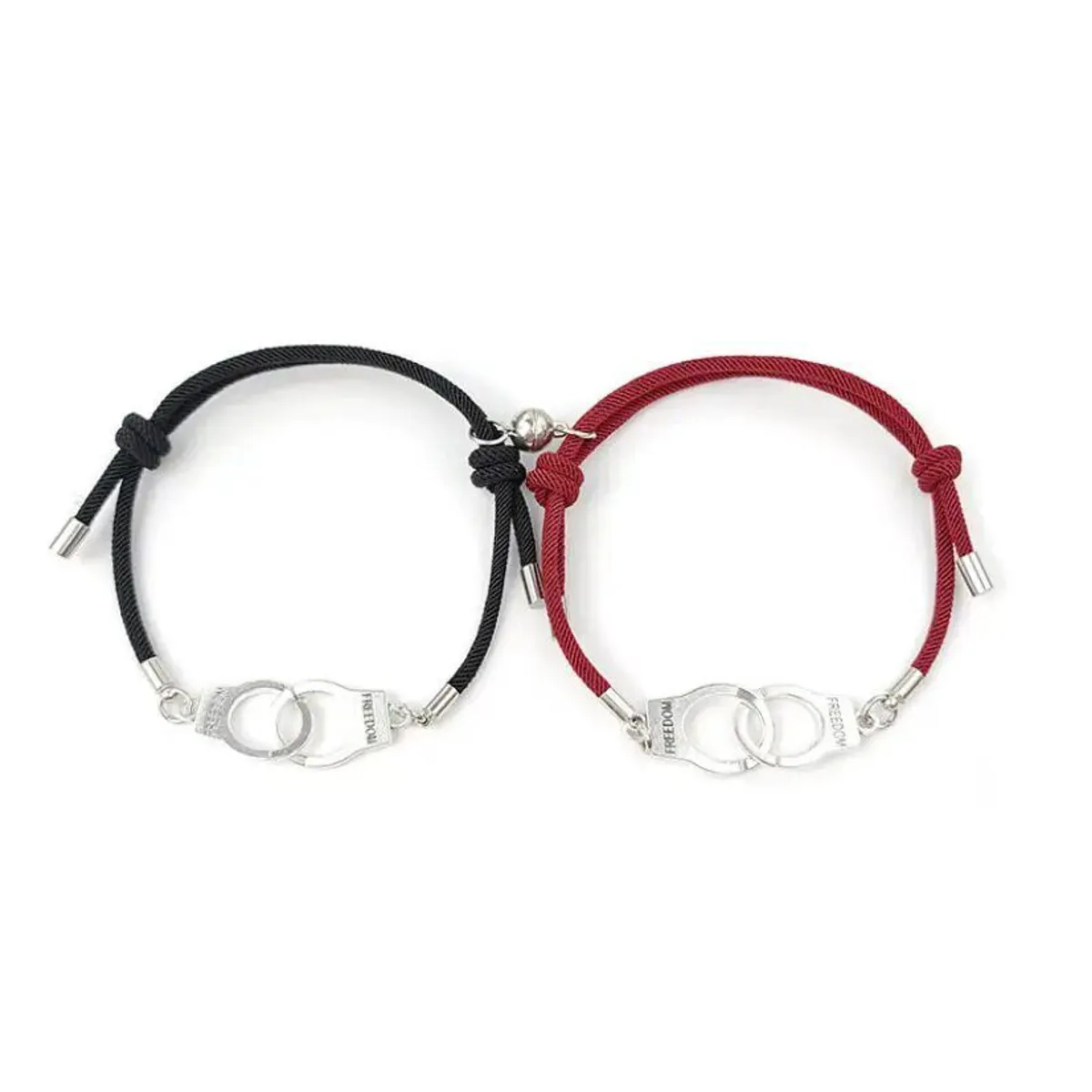 GENERICO - Pulsera brazalete tobillera ajustable hecho a mano para parejas