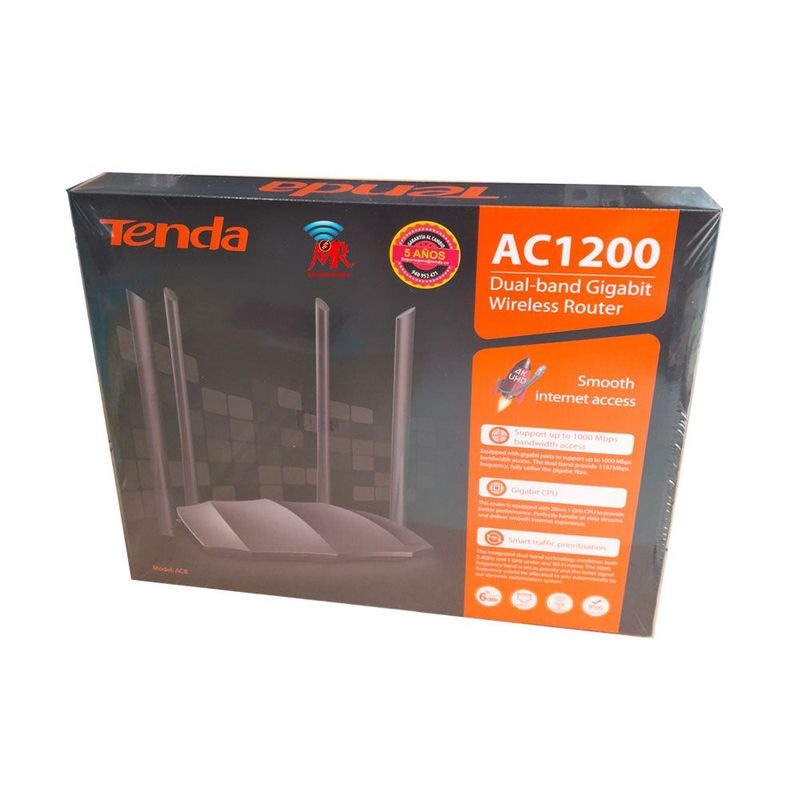 TENDA - ROUTER TENDA AC8 DUAL BANDA GIGABIT AC1200