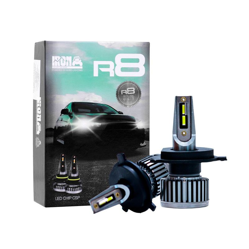 GENERICO - Kit Foco Led R8 H13 Iron Super Compacto Sin Cooler Chip CSP