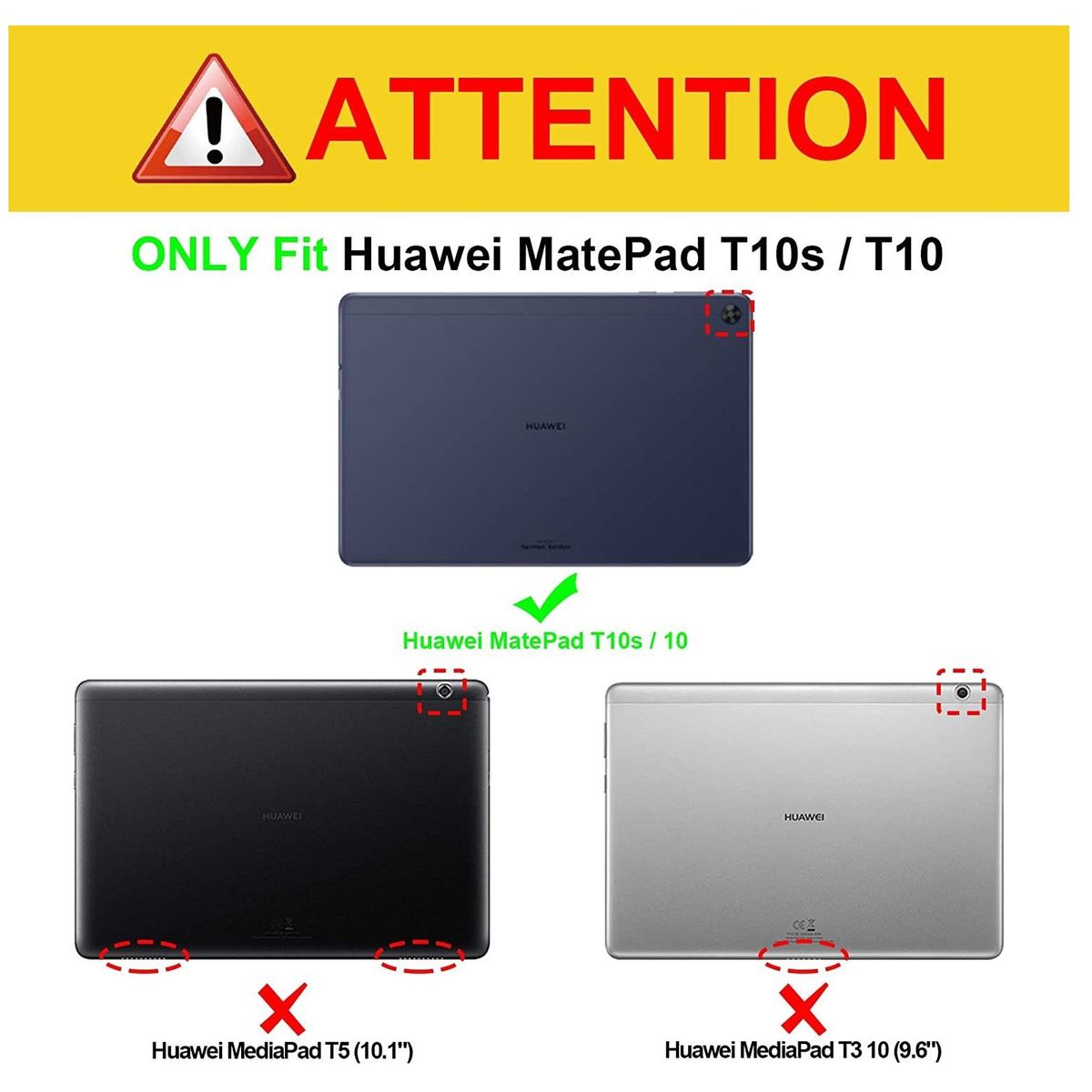 GENERICO - Funda de Silicona para Huawei MatePad T 10 9.7" Case Anti Golpes