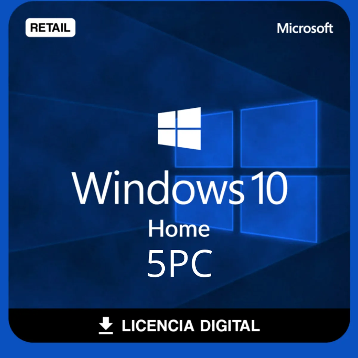 MICROSOFT - Windows 10 Home para 5 PC