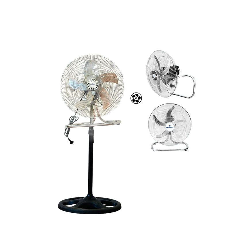 GENERICO - Ventilador RBCRRETD de 18 pulgadas 3 en 1 pared - mesa - pedestal