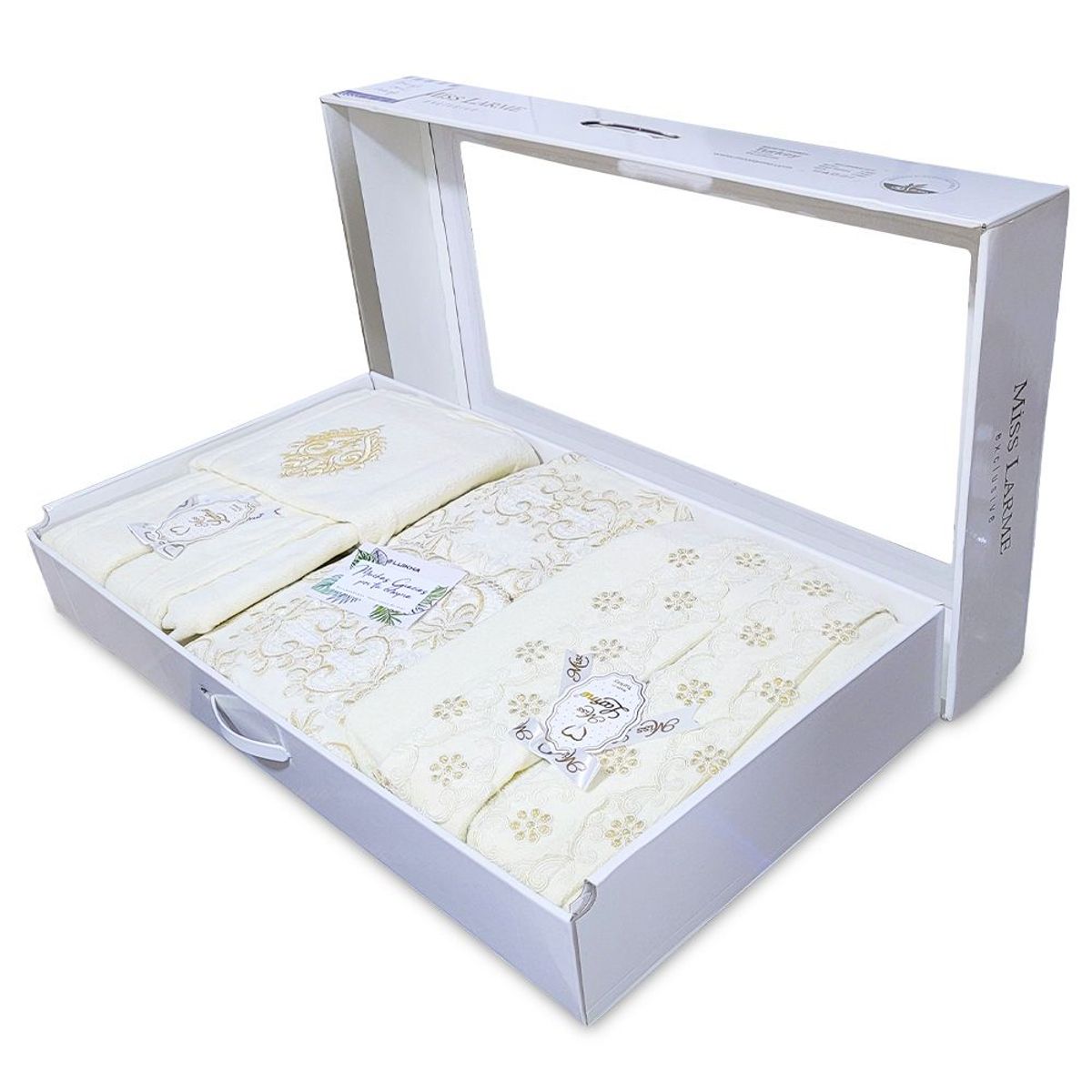 KELLER - Set de Batas Salidas de Baño y Toallas Beige XZ1