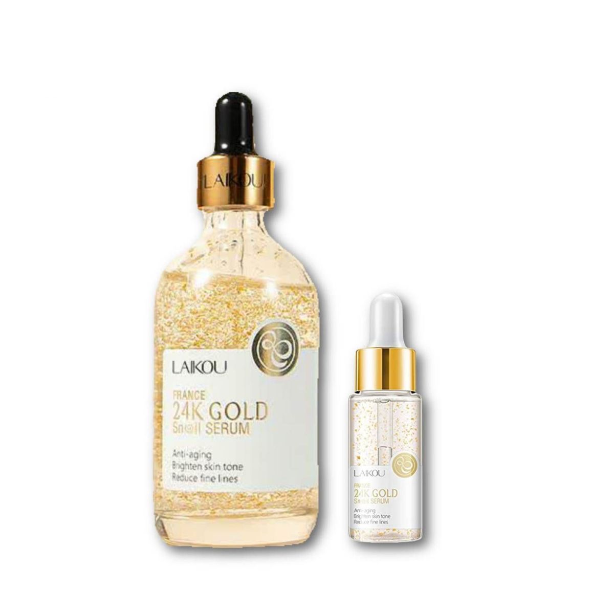 GENERICO - PACK SERUM SNAIL FRANCE 24K GOLD 100ML Y 17 ML – LAIKOU