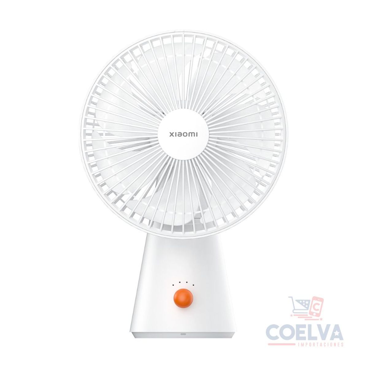 XIAOMI - Xiaomi Mini Ventilador Recargable de 7 aspas con oscilación de 90° -WH
