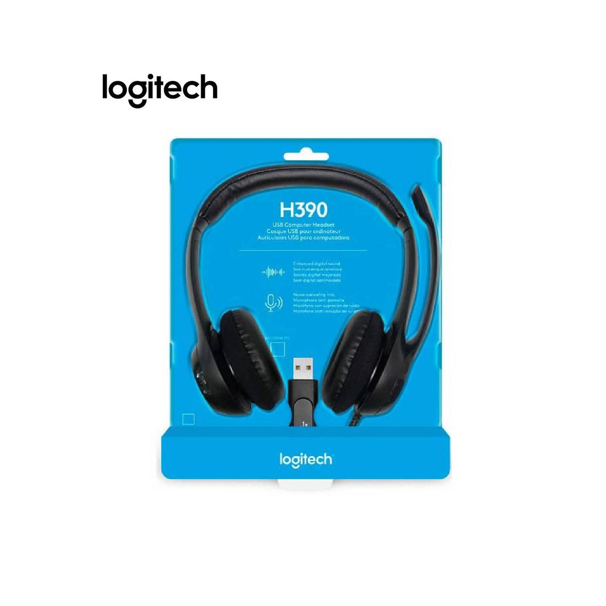 LOGITECH - Audífono Logitech H390 Micro Cancelación De Ruido USB