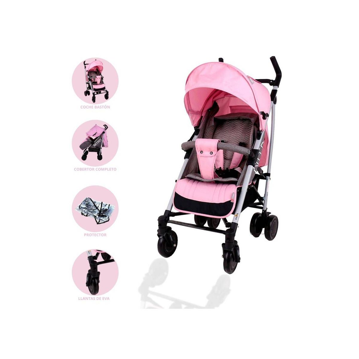 BABYGO - Nitro Coche Bastón Deportivo para Bebe