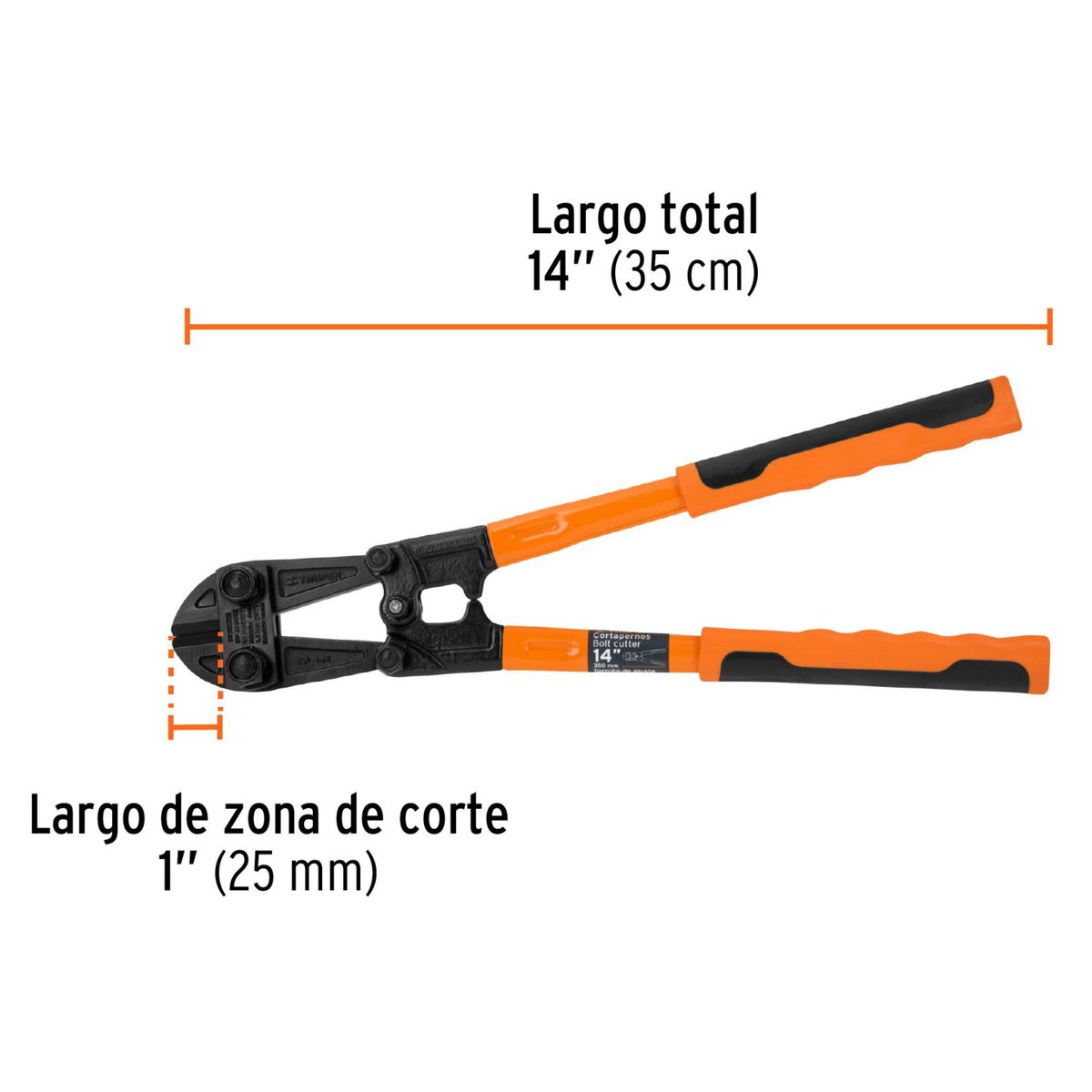 TRUPER - Cizalla profesional 14 pulgadas ,Truper