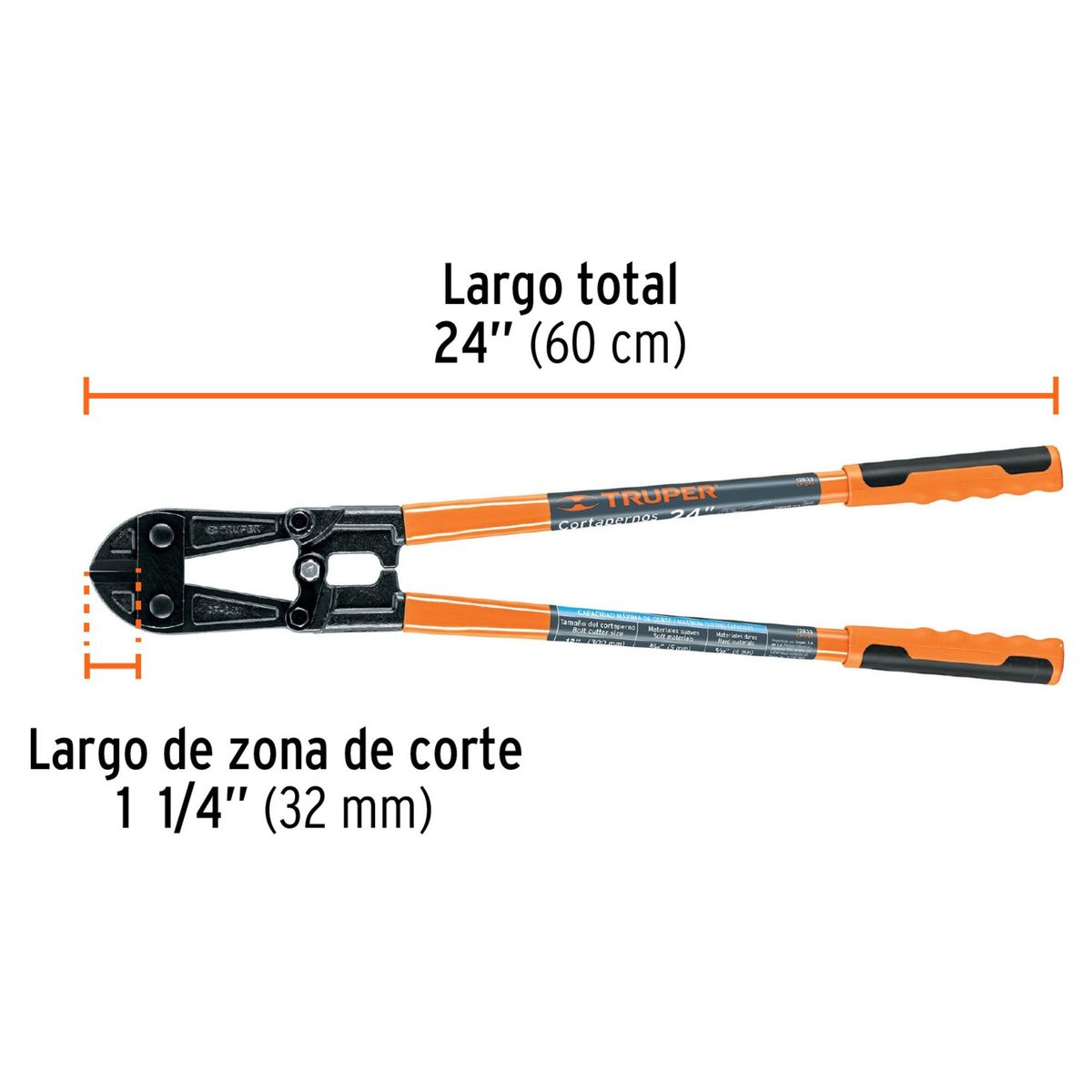 TRUPER - Cizalla profesional 24 pulgadas ,Truper