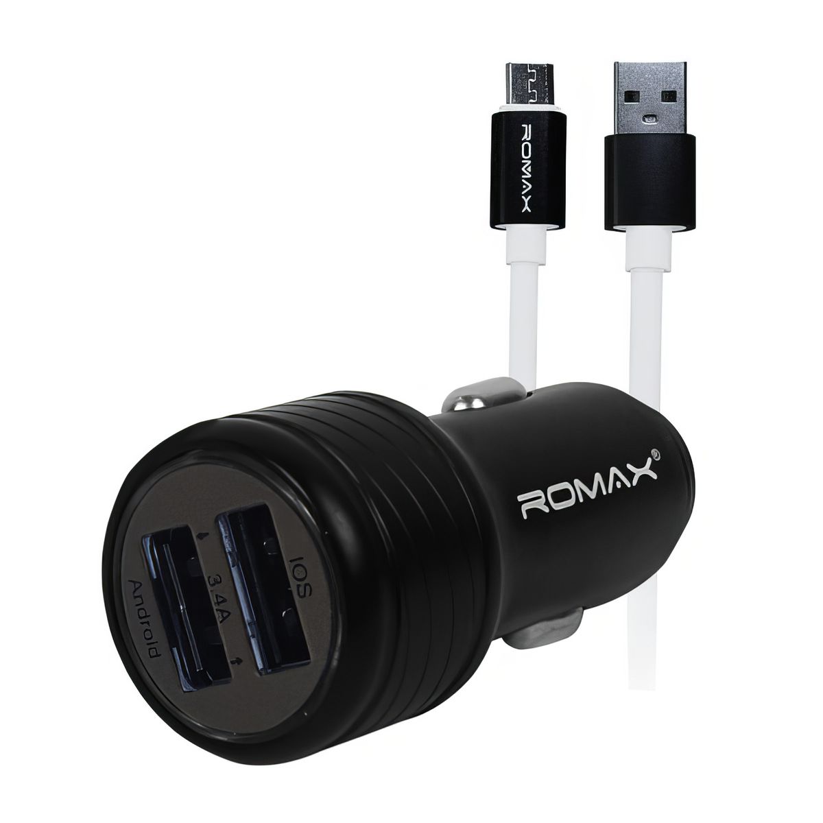 ROMAX - Cargador para Auto Universal 5-5A Carga Rapida tipo C