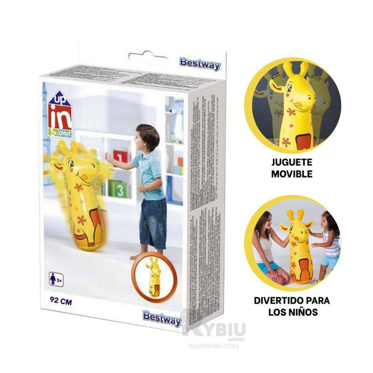 BESTWAY - Porfiado Inflable JIRAFA PARA NIÑOS