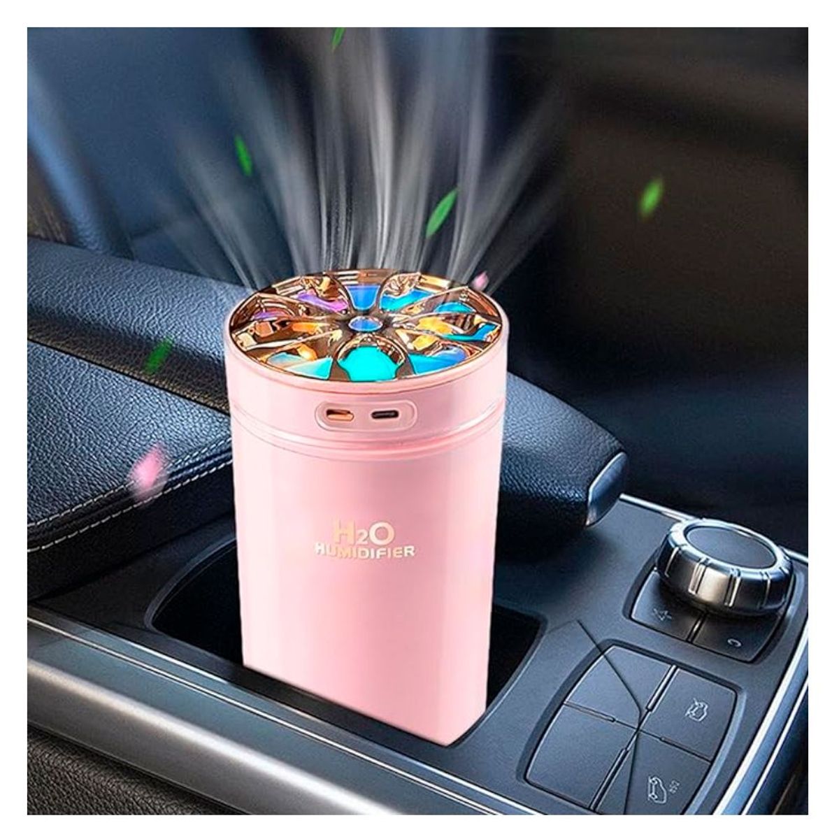 GENERICO - Humidificador De aire Difusor de llama aromaterapia RGB Portatil