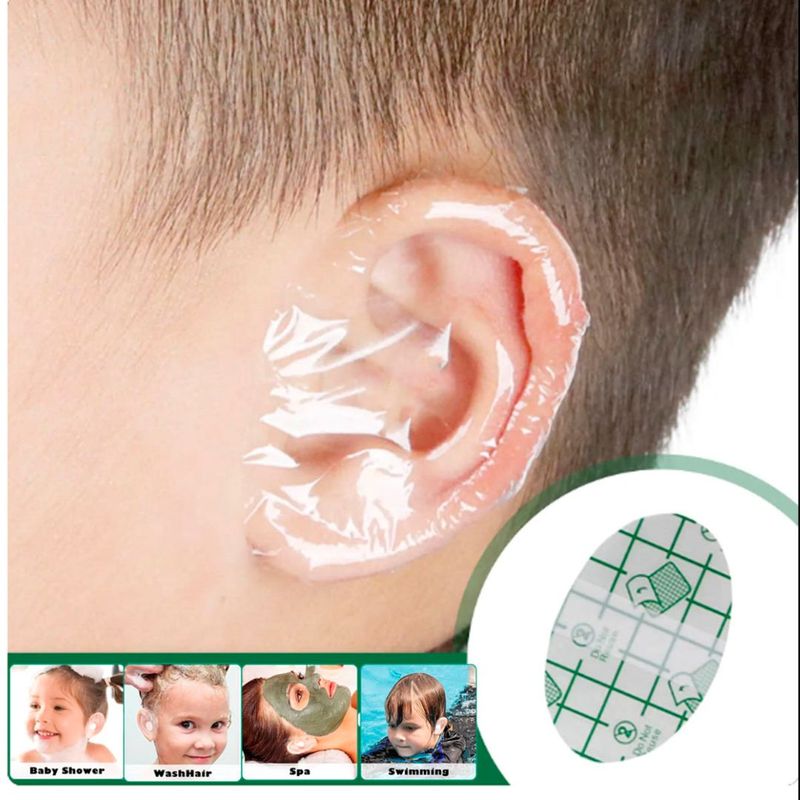 GENERICO - 30 Pegatina Impermeable para Oreja Bebé Parche Desechable Cubre Oído